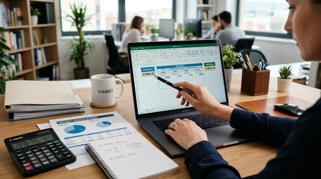 découvrez comment convertir un salaire brut de 2840 € en salaire net réel, avec explications claires sur les déductions et charges sociales.