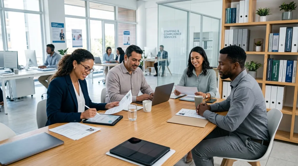 découvrez les services proposés par une agence de recrutement spécialisée en conformité, notamment le sourcing de profils qualifiés, la gestion des candidatures et l'accompagnement personnalisé pour répondre aux besoins réglementaires des entreprises.
